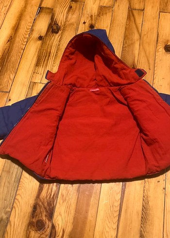 Erkek Çocuk Mavi Düğmeli Mont - Görsel 4