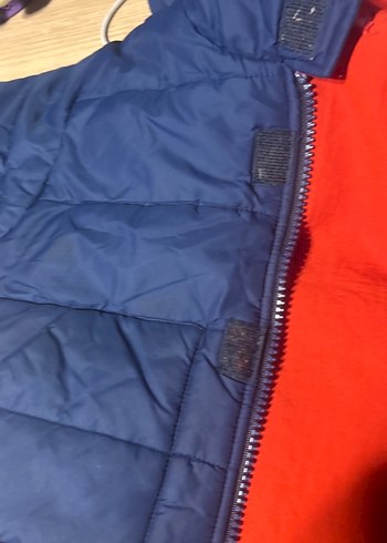 Erkek Çocuk Mavi Düğmeli Mont - Görsel 5