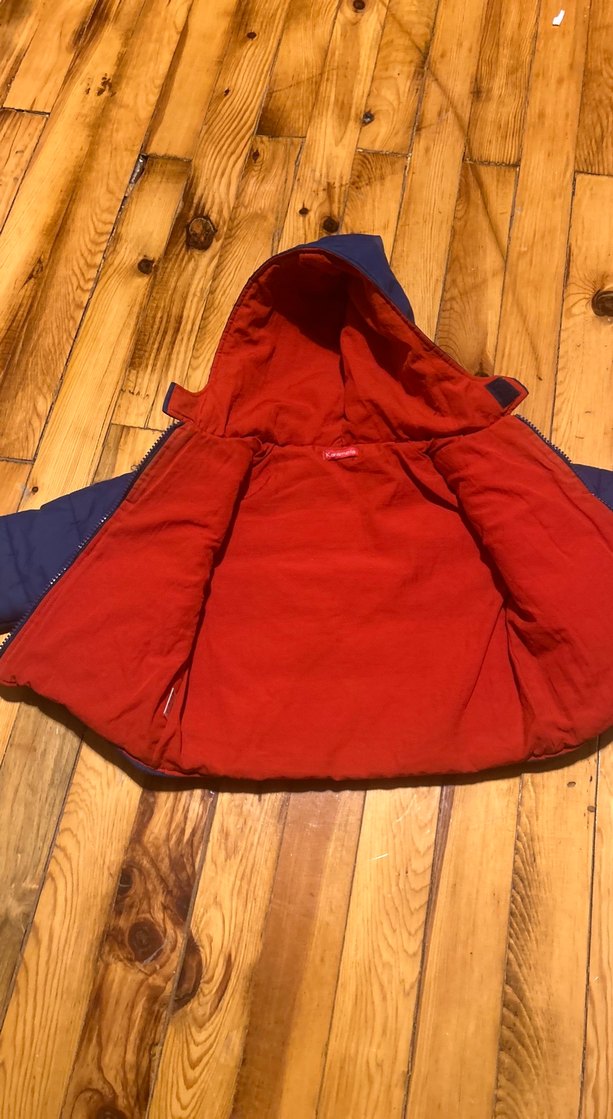 Erkek Çocuk Mavi Düğmeli Mont - Görsel 4