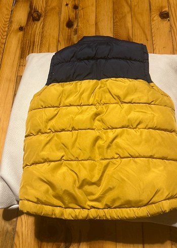 Sarı Fermuarlı Erkek Çocuk Yelek - Görsel 2