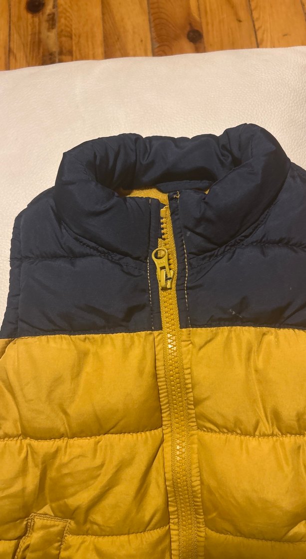 Sarı Fermuarlı Erkek Çocuk Yelek - Görsel 4