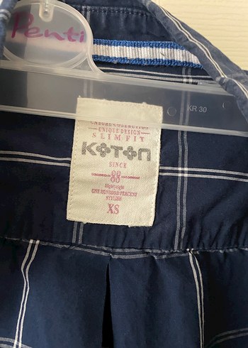 Mavi Ekoseli Uzun Kollu erkek  Keten Gömlek - Görsel 3