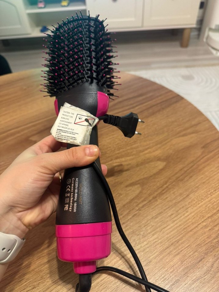 Pembe Renkli Saç Kurutma Fırçası - Görsel 4