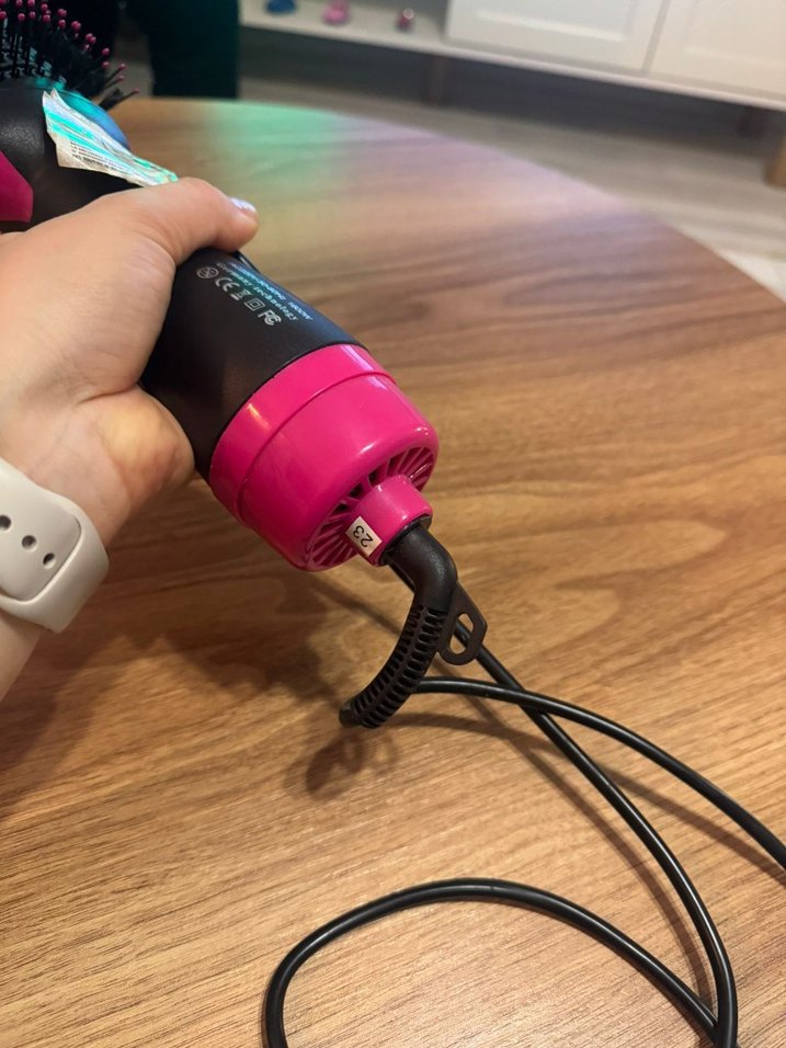 Pembe Renkli Saç Kurutma Fırçası - Görsel 5