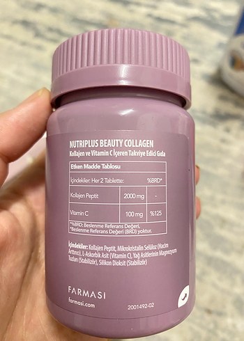 Beden Renk Nutriplus Beauty Collagen 30 Tablet
