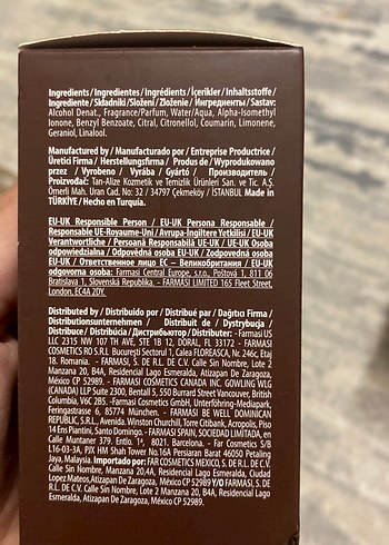 Farmasi Eternal Spice Erkek Parfümü 50 ml
