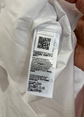 Kadın Beyaz Düğmeli Pamuklu Gömlek - Görsel 5