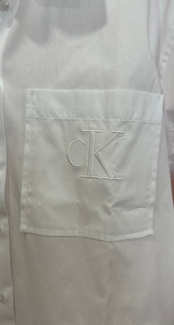 Kadın Beyaz Düğmeli Pamuklu Gömlek - Görsel 2