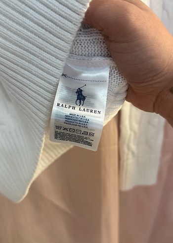 Polo Ralph Lauren Beyaz Örgü Kadın Kazak - Görsel 3