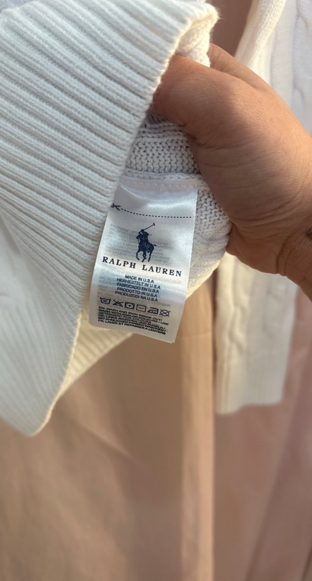 Polo Ralph Lauren Beyaz Örgü Kadın Kazak - Görsel 3