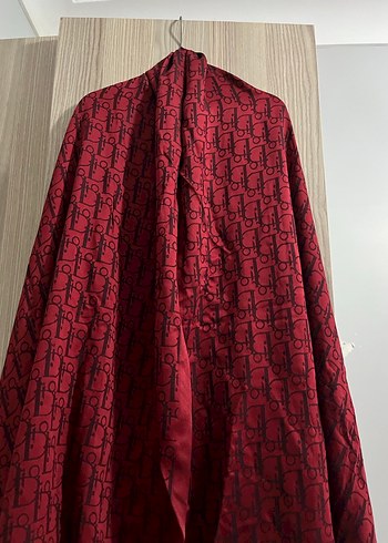 Bordo Kadın dior Şal - Görsel 2