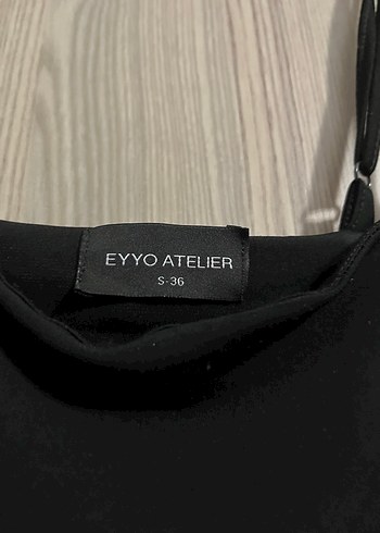 Siyah Uzun maxi astarlı elbise - Görsel 2