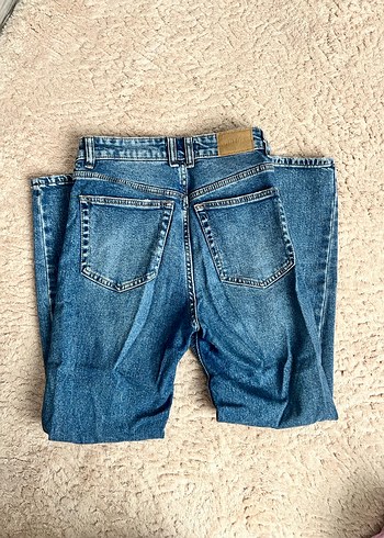 Pull and Bear Mavi Normal Boy Denim Kadın Jean