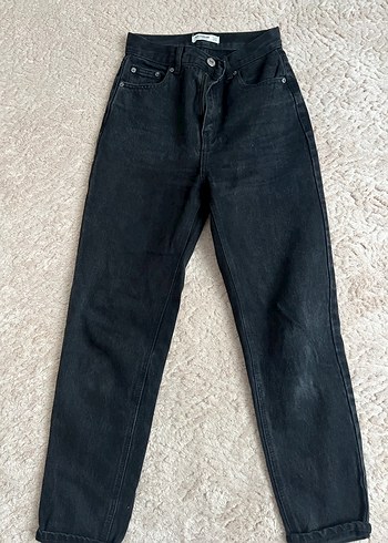 Gri Regular Fit Kadın Denim Pantolon