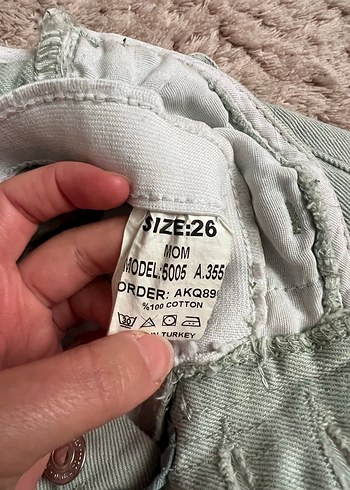 Diğer Kemerli Bej Keten Rahat Kesim Pantolon