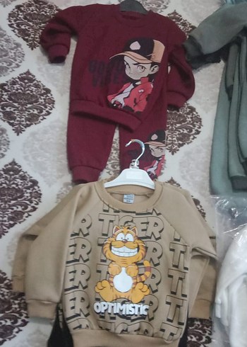 Rahat Kesim Çocuk Sweatshirt ve Eşofman Takımı