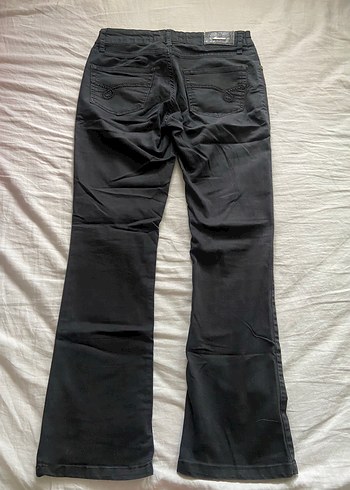 Diğer Düğmeli Siyah Kadın Kot Pantolon