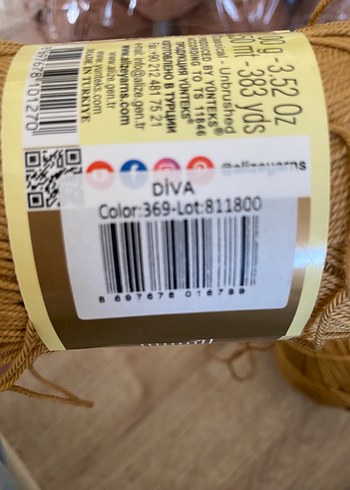 Alize Diva İpeksi Etkili İplik - Görsel 2