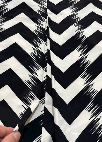 Diğer Zebra Desenli Piliseli Kadın Midi Etek
