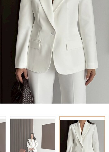 xxl Beden Beyaz Kısa Kesim Kadın Blazer Ceket