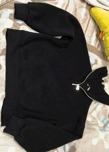 Kadın Siyah Yüksek Yakalı sweat - Görsel 2