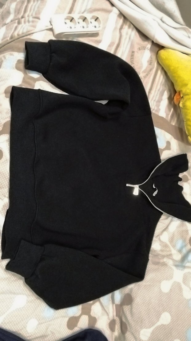 Kadın Siyah Yüksek Yakalı sweat - Görsel 2