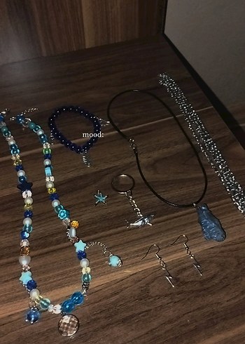 Takı Kavanozu Takı setı (mavı tema) - Görsel 2