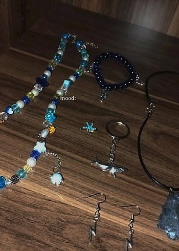 Takı Kavanozu Takı setı (mavı tema) - Görsel 4