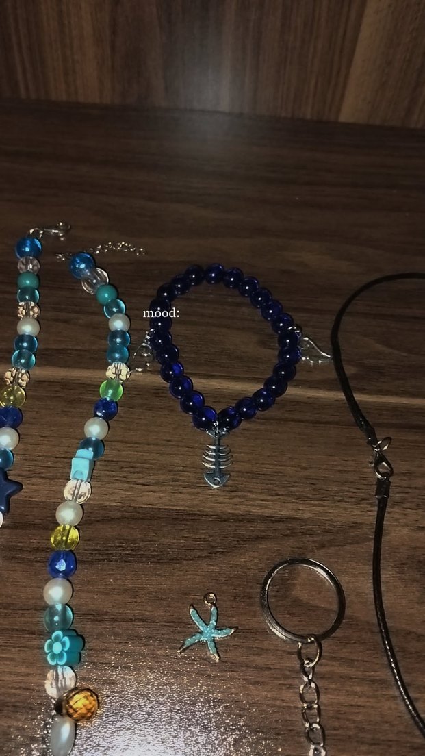 Takı Kavanozu Takı setı (mavı tema) - Görsel 5