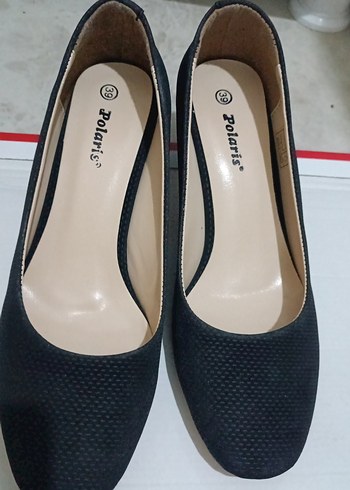 Polaris Siyah Yılan Desenli Stiletto