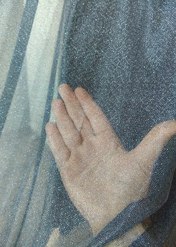 Lacivert simli şık elbise - Görsel 5