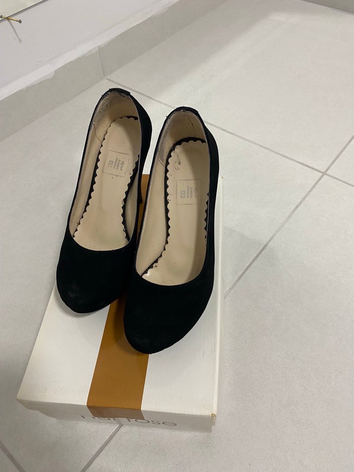 Siyah Platform Topuklu Kadın Ayakkabı - Görsel 2