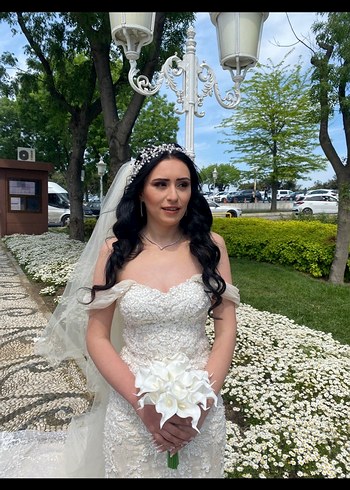 Balık Model Kuyruklu Gelinlik - Görsel 5