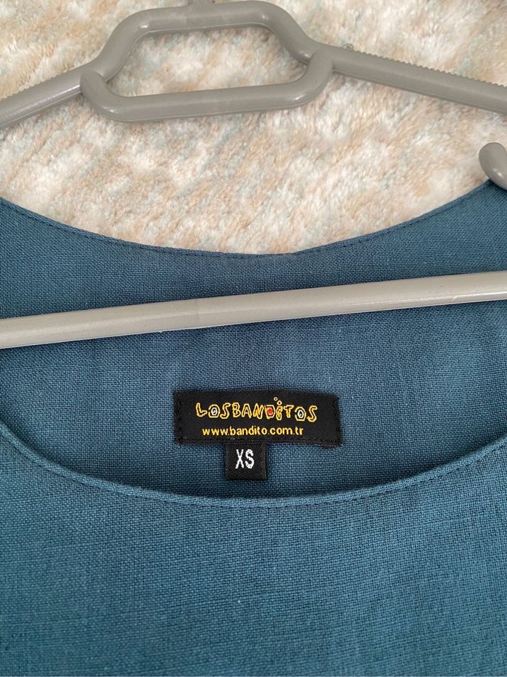 petrol yeşili elbise - Görsel 3