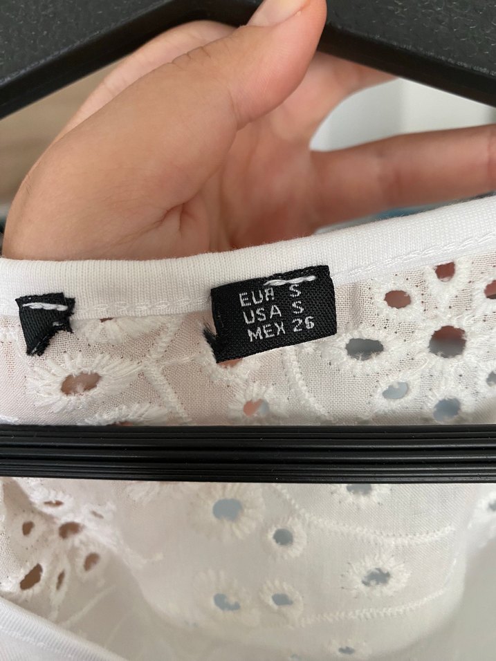 Zara Beyaz Pamuklu Bluz - Görsel 3