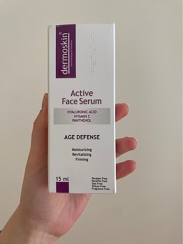 Dermoskin active face serum yüz serumu