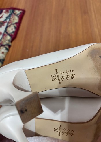 Diğer Beyaz Stiletto Topuklu Kadın Ayakkabı