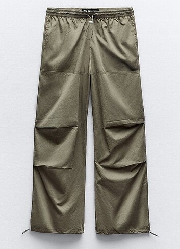 Zara koyu haki cepli pantolon