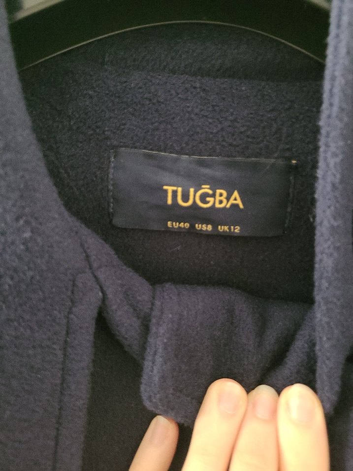 Düğmeli Lacivert  Midi Kaban - Görsel 4