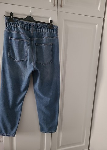 Gri Mavi Rahat Kesim Midi Denim Kadın Kot - Görsel 4