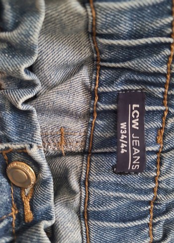 Gri Mavi Rahat Kesim Midi Denim Kadın Kot - Görsel 3