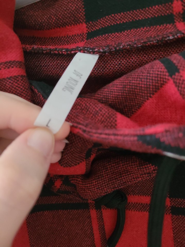 Kırmızı Ekoseli Kadın Uzun Kollu Gömlek - Görsel 2