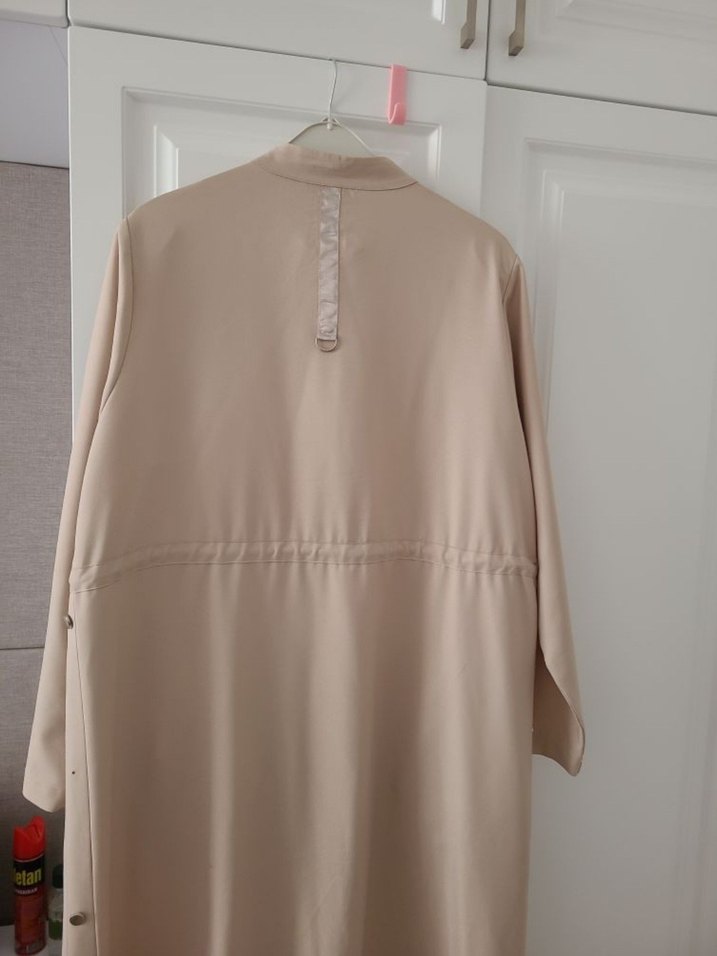 Bej Uzun Kadın Kaban - Görsel 5