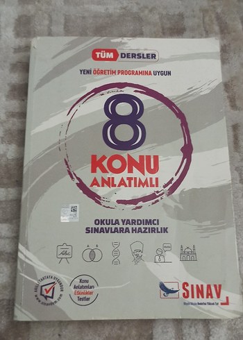 8. Sınıf Sınav yayınları Tüm Dersler Konu Anlatımlı Kitap