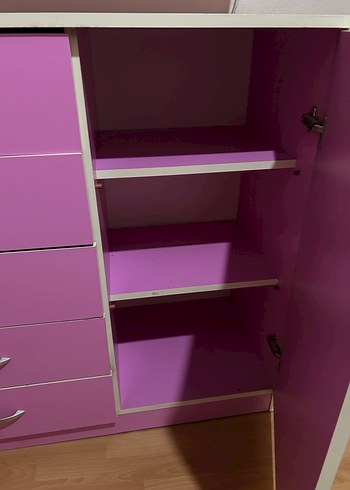 Parlak Mor Çocuk Dolabı - Görsel 3