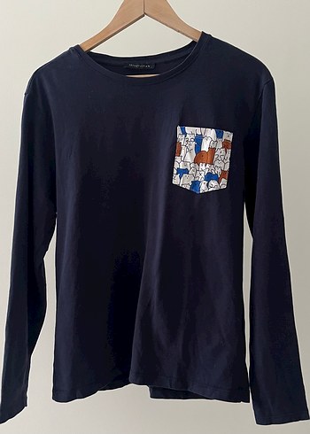 Uzun Kollu Baskılı Erkek Pijama üstü - Görsel 2