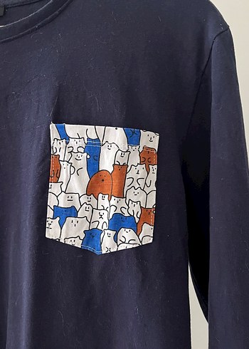 Uzun Kollu Baskılı Erkek Pijama üstü - Görsel 3