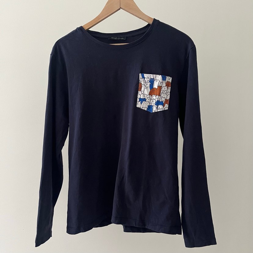 Uzun Kollu Baskılı Erkek Pijama üstü - Görsel 2