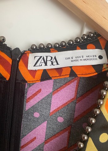 Zara Zara Bohem Tarz Desenli Uzun Kollu elbise