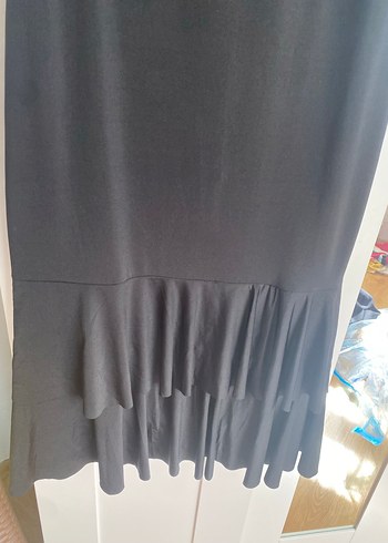 Siyah ince askılı trendyol elbise - Görsel 2